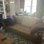 70" Faux Leather Square Arm Loveseat photo review