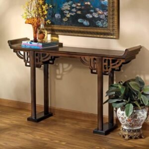 Handcrafted Solid Wood Console Table