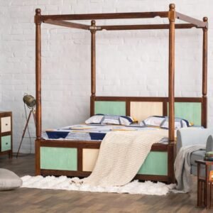 Handcrafted Antique Poster Bed