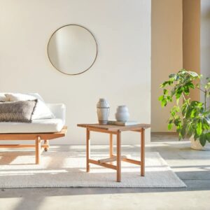 Solid Mango Wood Modern End Table