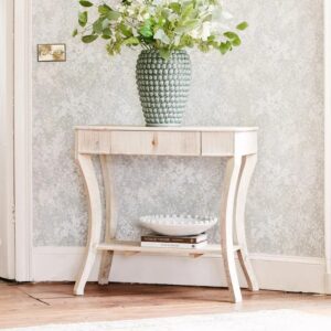 Modern Mango Wood Console Table with 1 Drawer