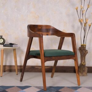 Handcrafted Wooden  Sheesham Wood Arm Chair
