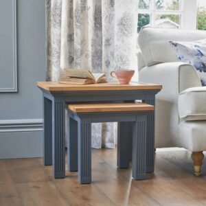 Solid Mango Wood Modern 2 Set End Table