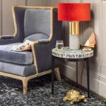 Antique Inlay Side Table Furniture