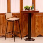 Traditional Handmade Wooden Bar Chair