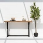 Wooden X Legs Console