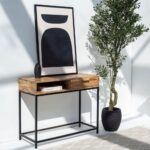 Rattan One Drawer Console