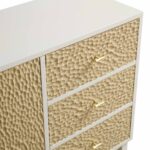 Chantilly Chip Carved 2-Door 3-Drawer Sideboard, Sand Beige & Ivory - Image 11