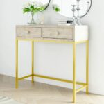Inlay Console With 2 Drawer Furniture