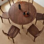 Solid Wood Dining Table round dining table - Image 4