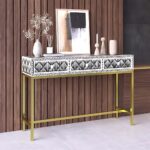 Handmade Inlay Console Table With 3 Drawer