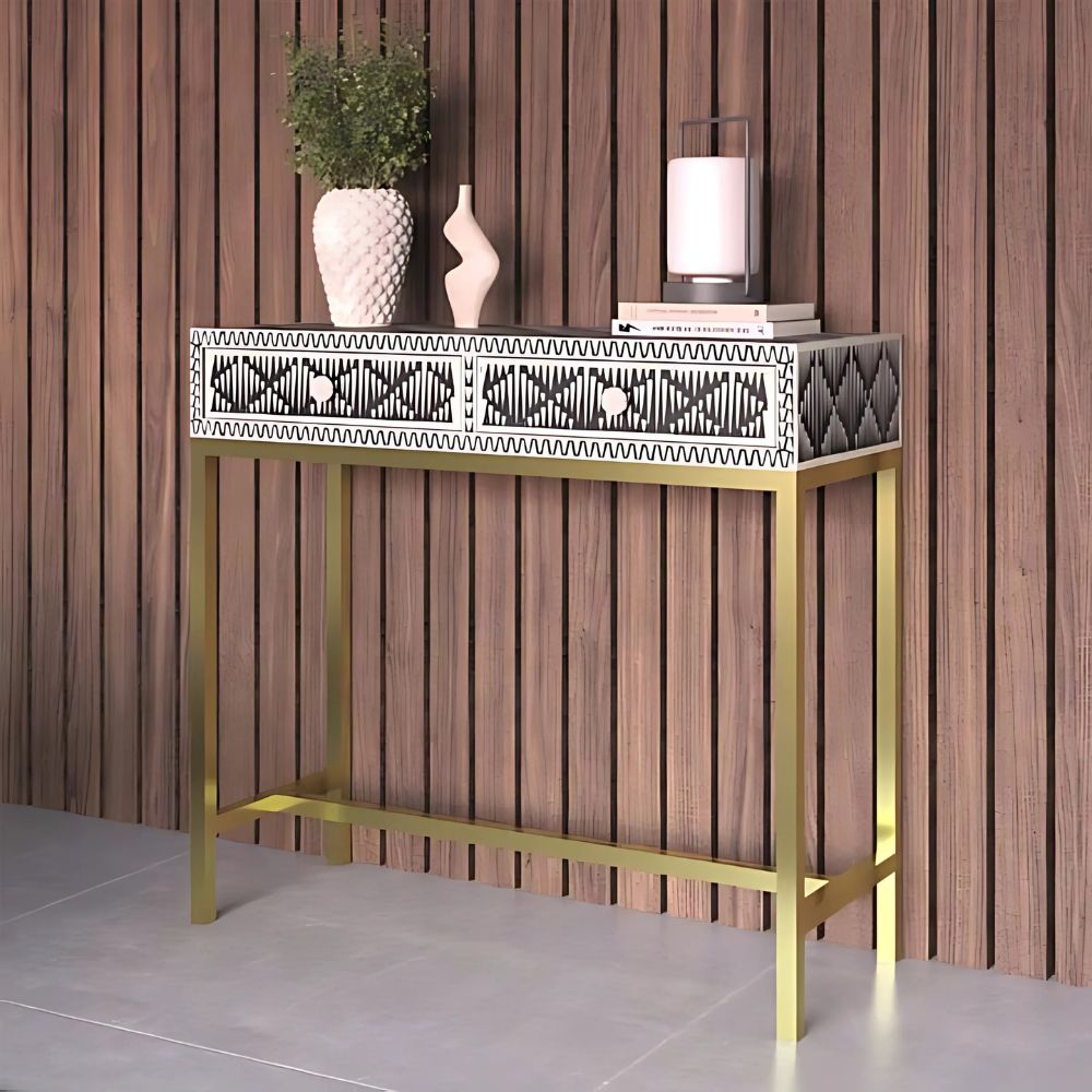 1-127.jpg Inlay Console With 2 Drawer Furniture - Image 1
