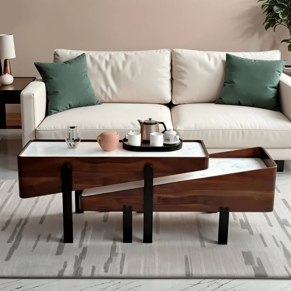 1-13-4.jpg Antique Handmade Coffee Table - Image 1