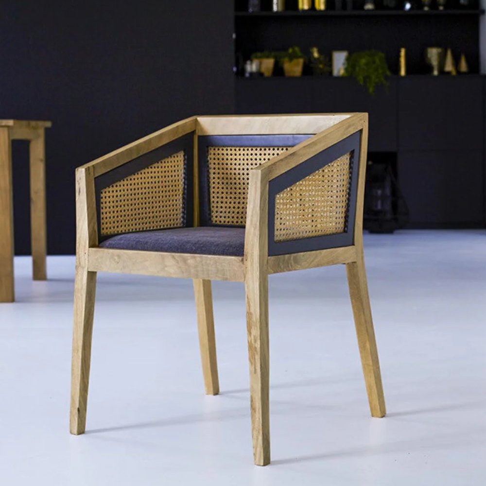 1-13-6.jpg Handcrafted Mango Wooden Chair - Image 1