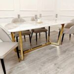 Metal Dining Table with chairs - Image 5