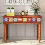 Handcrafted Console Table (Honey Finish)