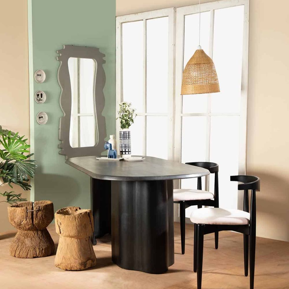 1-17-3.jpg Mango Wood Dining Table - Image 1