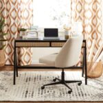 Wooden Artistic Solid Cane Mango Wood Study Table