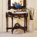 Handcrafted Genuine Marble Console Table