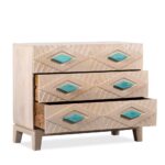 Inara Wooden Carved Chest of Drawer - Image 6