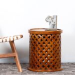Jali Round Side Table