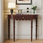 Handcrafted Natural Console Table 1 Drawer