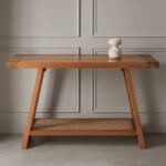 Unique Wooden Cane Console Table