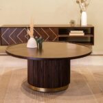 Handcrafted Round Mango Wood Coffee Table