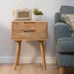 Wooden Sturdy Solid Wood Bedside Table - Image 5
