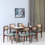 Handcrafted Sheesham Wood 6 Seater Dining Set