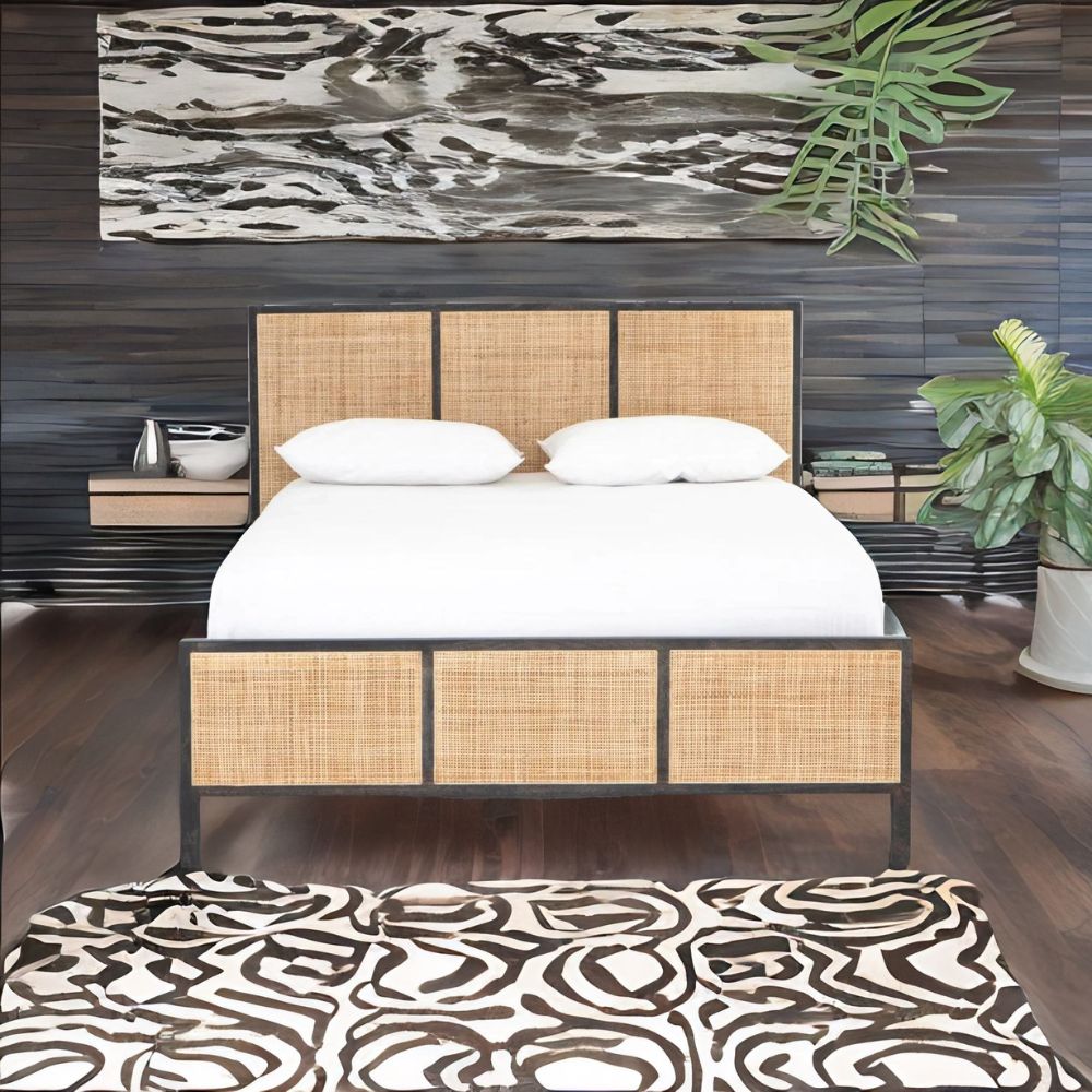 1-20.jpg Jodhpuri Exquisite Mango Wood Bed – Sustainable Luxury for Your Bedroom - Image 1