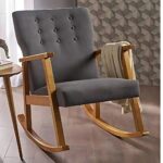 Wooden Hand Carved Rocking Chair