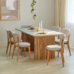 Handcrafted Antique Dining Table  With 6 Chairs