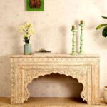 Jodhpuri Wooden Carved Console Table