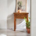 Wooden Eclipse Bedside Table - Image 2