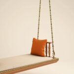 Indian Solid Wood In Pristine White PU with Traditional Silver Finished Brass Chain - Image 9