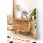Mango Wooden Bedside Table - Image 2