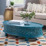 Kara Wooden Carved Coffee Table