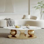 Antique Golden Embrace Coffee Table - Image 5