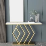Wooden Artistic Metal Console Table - Image 6