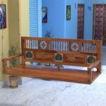 Luxurious Premium Tiled Handmade Wooden Swing for Home [Jhula] - Image 2