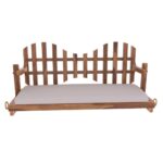 Classic New Cross Square Back Wooden Adorable Handmade Wooden Swing for Home [Jhula] - Image 6