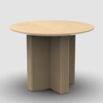 Handmade Mango Wood Round Dining Table