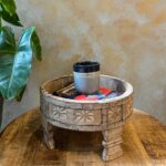 Mini Wooden Grinder/Chakki Table