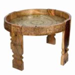 Wooden Round Chakki Coffee - Image 2