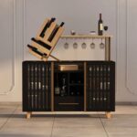 Hand Carved Antique Mango Wood Bar Unit