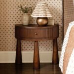 Wooden Handcrafted Lawi Bedside Table