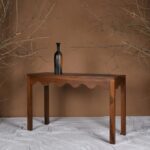 Handcrafted Wooden Natural Finish Console Table