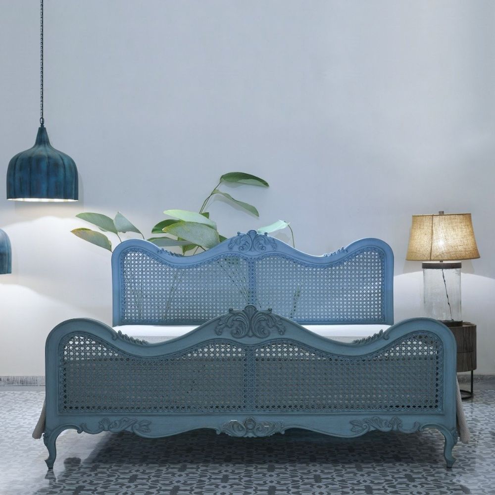 1-283.jpg Handcarved Bed - Image 1