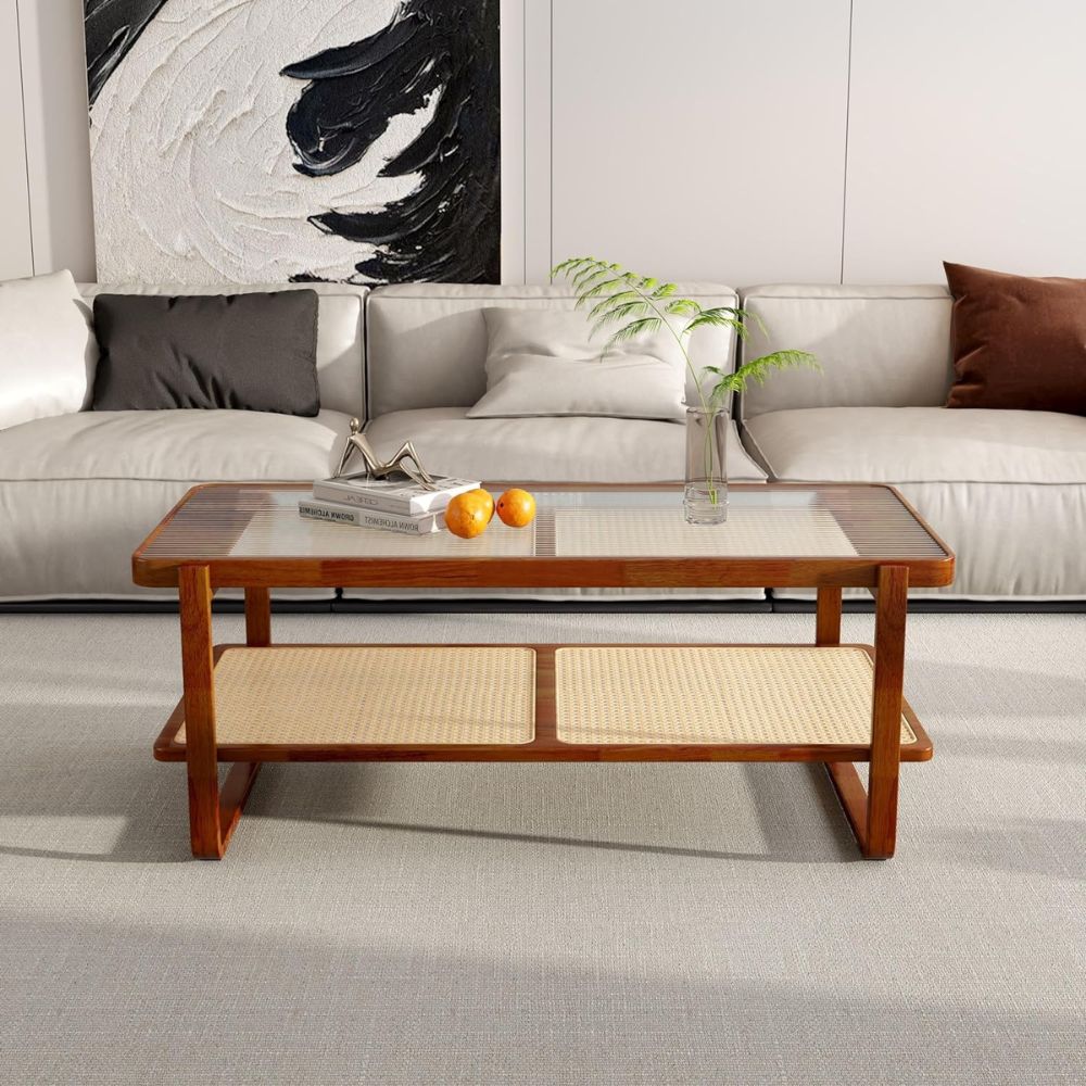 1-3-4.jpg Antique Mango Wooden Coffee Table Furniture - Image 1